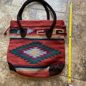 Southwest blanket style tote